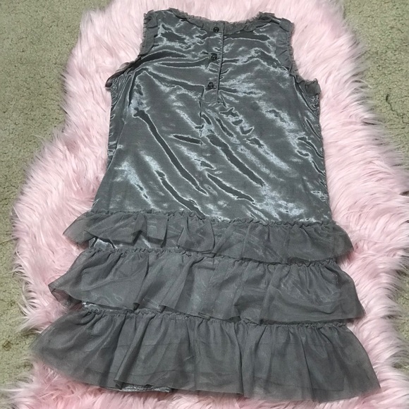 GAP Girls Grey Silver Dress Size 5 - Picture 3 of 7